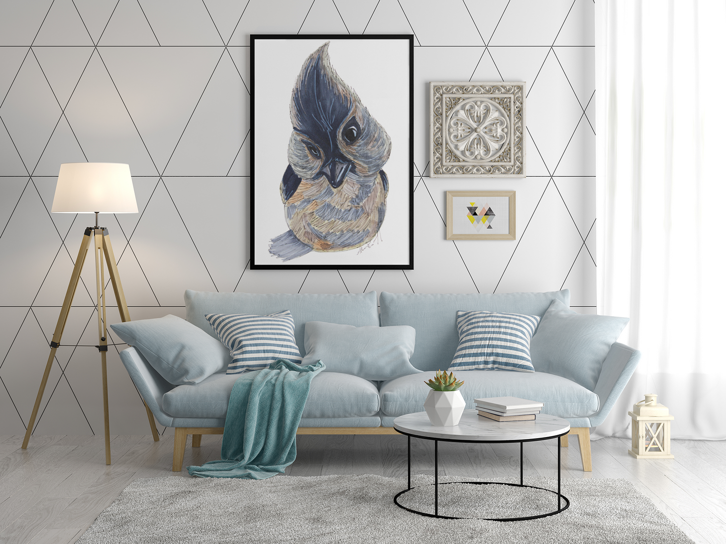 Sweet Blue Jay-Fine Art Print
